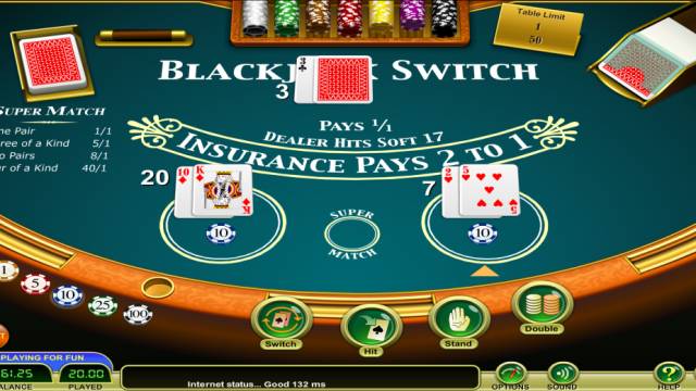 Новая игра BlackJack Switch в AdameveCasino!