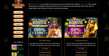 Cleopatra casino: Бонусы Cleopatra casino