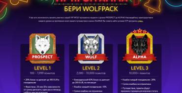 Slot Wolf Casino: ВИП