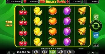 100 Bulky Fruits: Игровой автомат