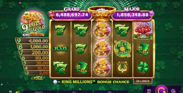 9 Pots of Gold: King Millions: Игровой автомат