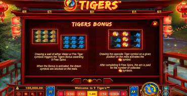 9 Tigers: Бонусные игры