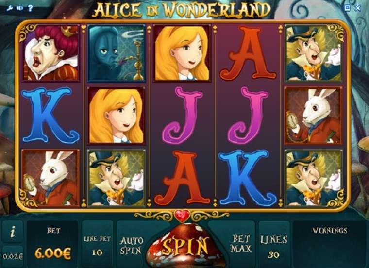 Слот Alice in Wonderland играть бесплатно