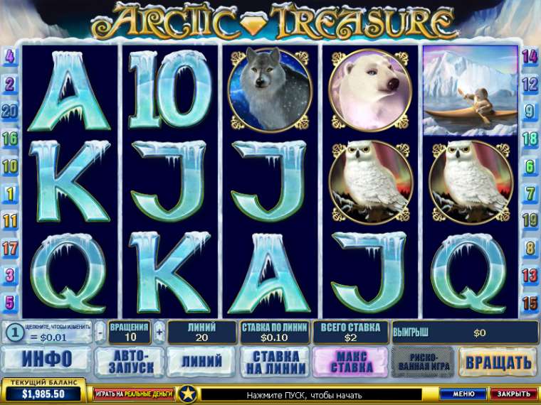 Слот Arctic Treasure играть бесплатно