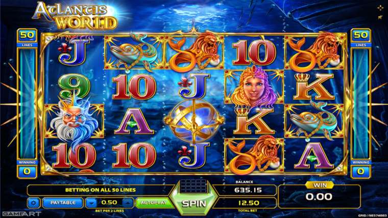 Слот Atlantis World играть бесплатно