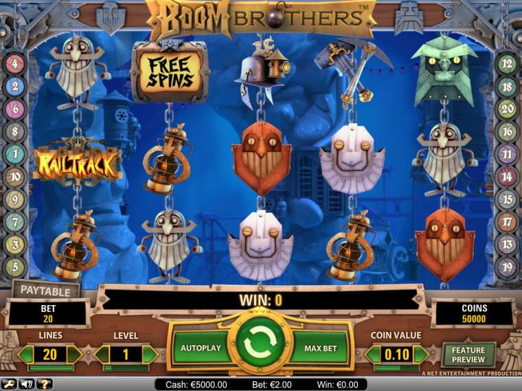 Онлайн слот Boom Brothers играть