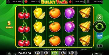 Bulky Fruits: Игровой автомат