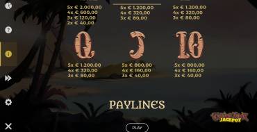 Calico Jack Jackpot: Таблица выплат 2