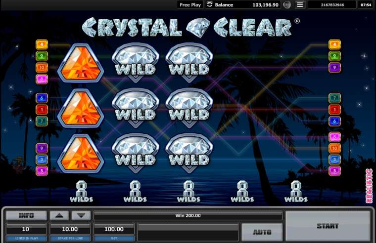 Слот Crystal Clear играть бесплатно