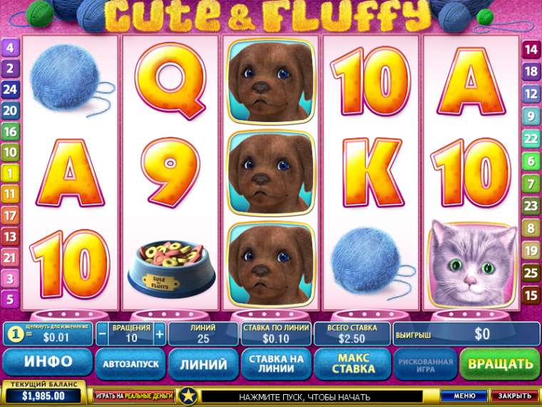 Онлайн слот Cute and Fluffy играть