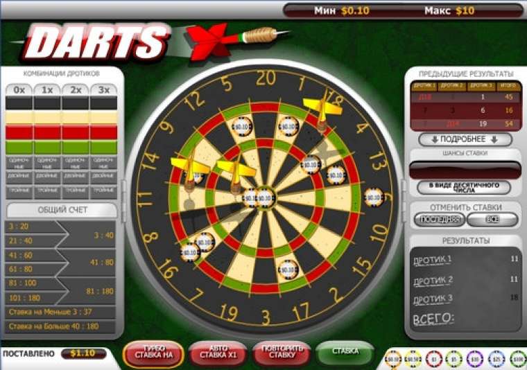 Видео покер Darts демо-игра