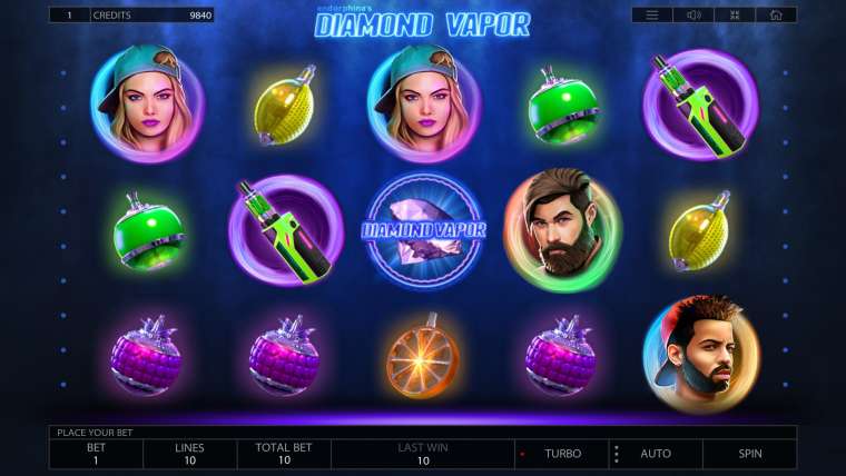 Онлайн слот Diamond Vapor играть