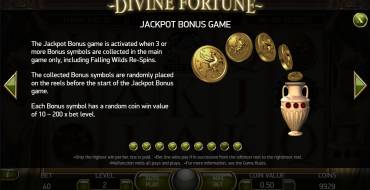 Divine Fortune: Джекпоты