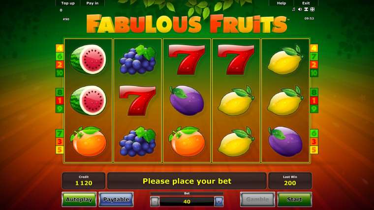 Слот Fabulous Fruits играть бесплатно