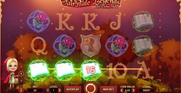 Fairytale Legends: Red Riding Hood: Выплаты