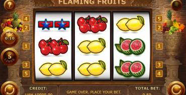 Flaming Fruits: Игровой автомат