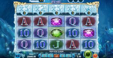 Frozen Gems: Игровой автомат