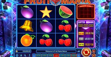 Fruit Mania Deluxe: Игровой автомат