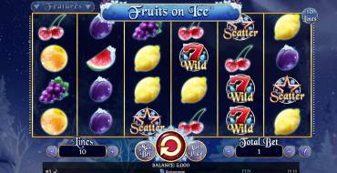 Fruits on Ice: Игровой автомат