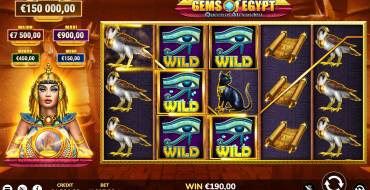 Gems of Egypt: Выигрыши