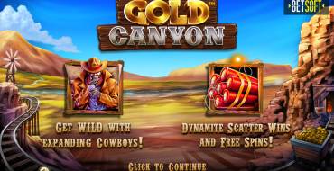 Gold Canyon: Игровой автомат Gold Canyon