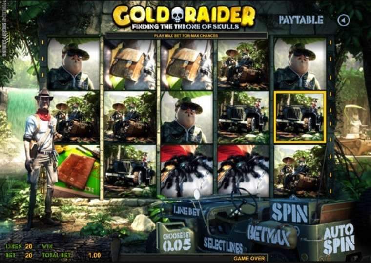 Слот Gold Raider: Finding the Throne of Skulls играть бесплатно