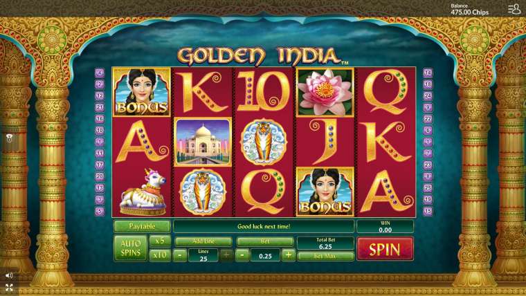 Слот Golden India играть бесплатно