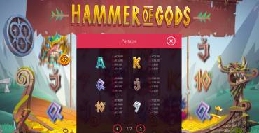 Hammer of Gods: Таблица выплат