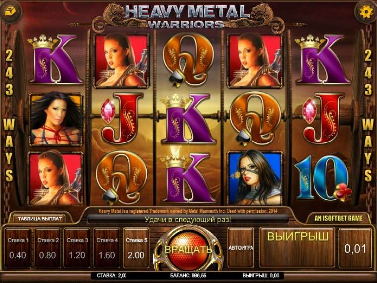 Онлайн слот Heavy Metal: Warriors играть