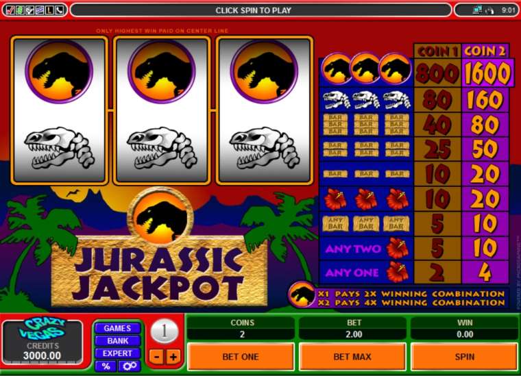 Онлайн слот Jurassic Jackpot играть