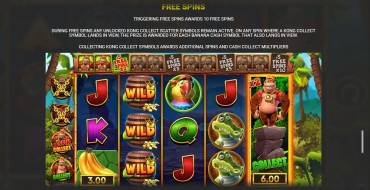 King Kong Cash Go Bananas Jackpot King: Фриспины и/или респины