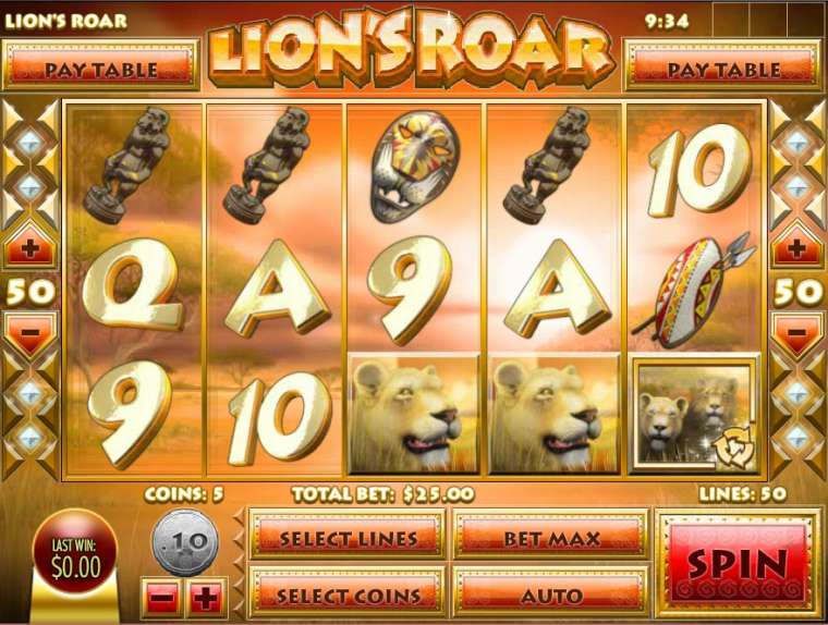 Онлайн слот Lion’s Roar играть