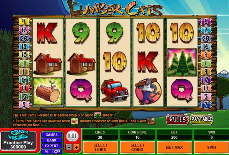 Онлайн слот Lumber Cats играть