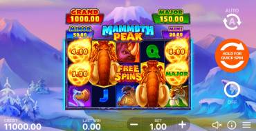 Mammoth Peak: Hold and Win: Игровой автомат