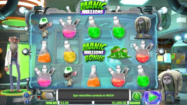 Слот Manic Millions играть бесплатно