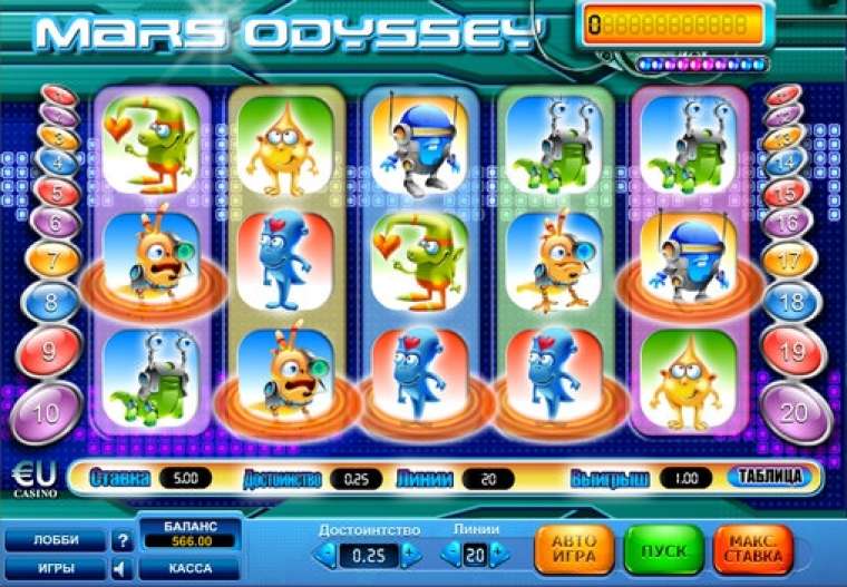 Слот Mars Odyssey играть бесплатно