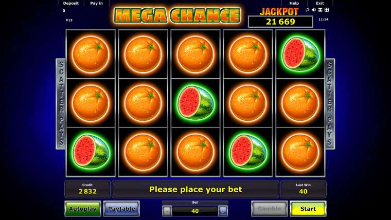 Слот Mega Chance играть бесплатно