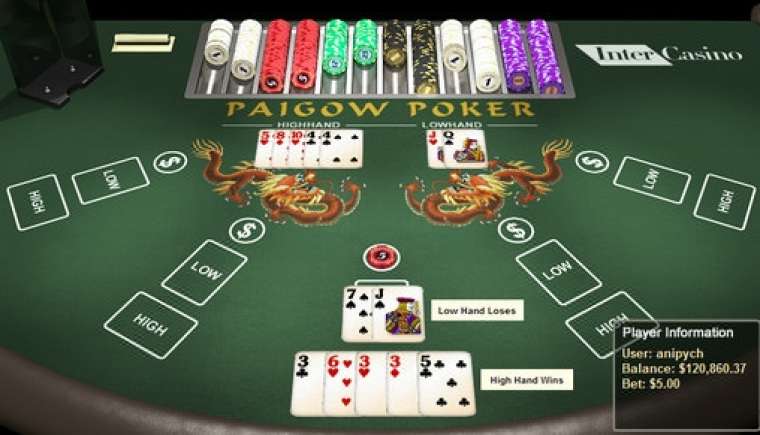 Слот Pai Gow Poker играть бесплатно