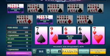 Pick’em Poker: Выплата