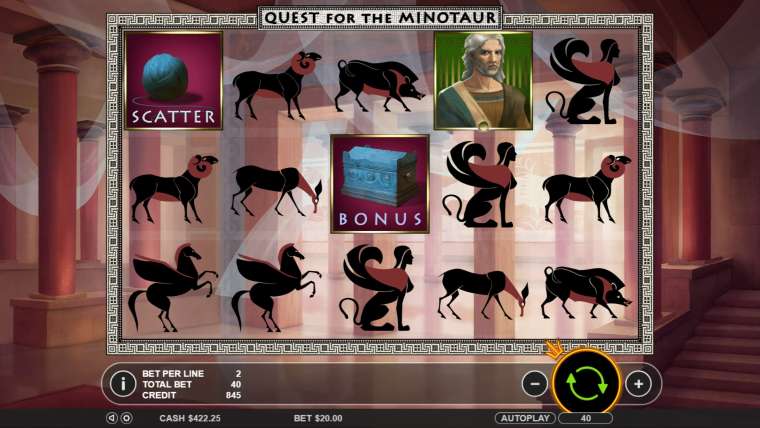 Слот Quest for the Minotaur играть бесплатно