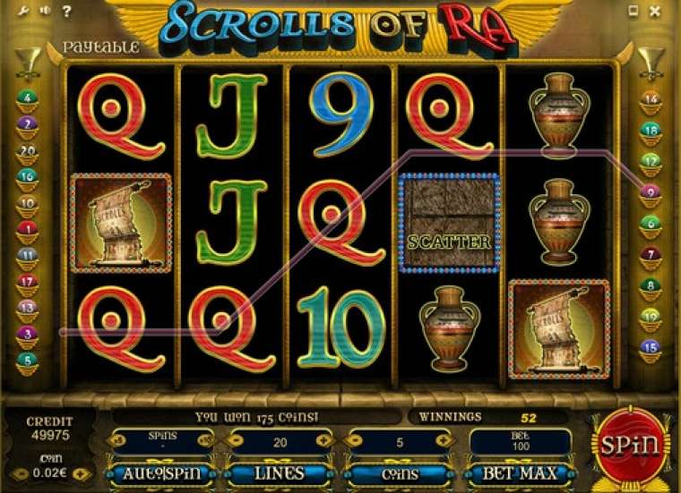 Слот Scrolls of Ra играть бесплатно