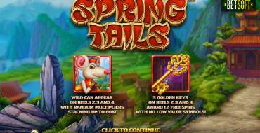 Spring Tails: Игровой автомат Spring Tails Betsoft