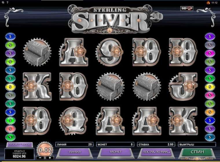 Слот Sterling Silver 3D играть бесплатно