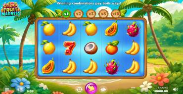 Sticky Fruit Madness: Игровой автомат