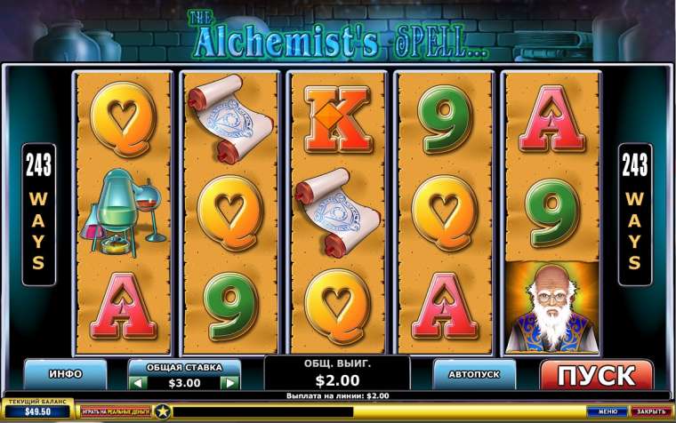 Слот The Alchemist’s Spell играть бесплатно