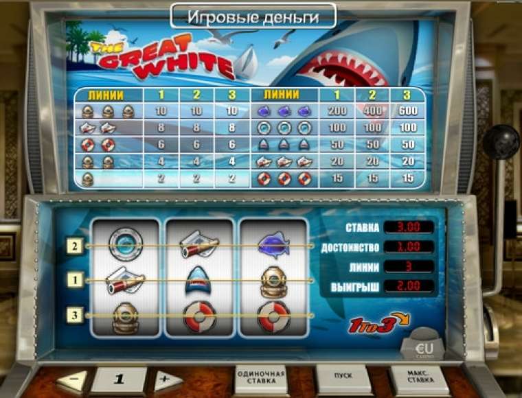 Слот The Great White играть бесплатно