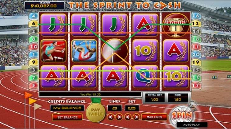 Онлайн слот The Sprint to Cash играть