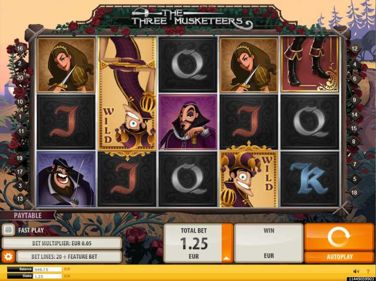 Слот The Three Musketeers играть бесплатно