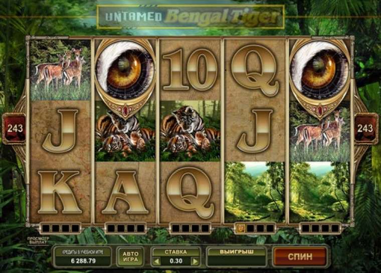 Слот Untamed Bengal Tiger играть бесплатно