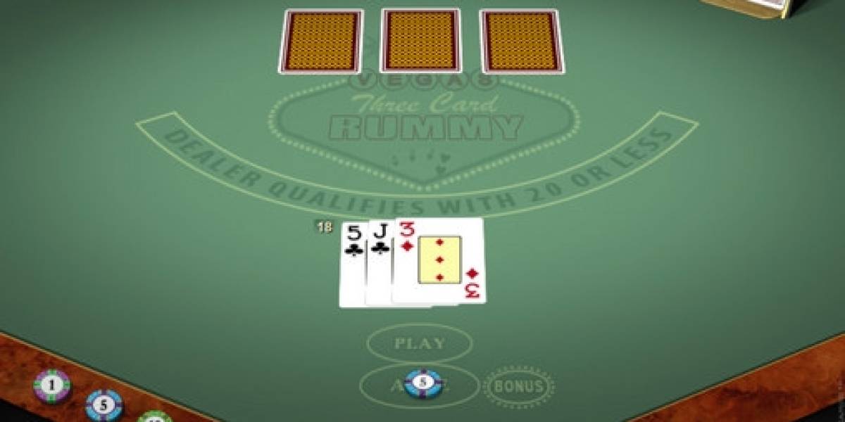 Золотой трехкарточный Вегас рамми - Vegas 3 Card Rummy Gold